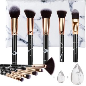 Professional Marble Makeup Brush Set